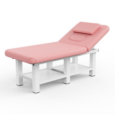 Dolonm 31.5" Wide Spa Massage Bed - 800lbs Heavy Duty, Chest Opening Design, Luxe PU Leather - Salon & Home Use
