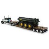 First Gear DCP 1/64 Metallic Green Husky Peterbilt 379 w/ Fontaine Renegade Lowboy & Husky Manure Spreader Ages 14+ 60-1589 - 4 of 4