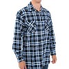 ADR Mens Flannel Shirt, Long Sleeve Cotton Top - 3 of 3