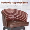 360 Degree Swivel Bar Stools, Counter Height Barstools, Modern Upholstered Bar Stools 2 pack - 4 of 4