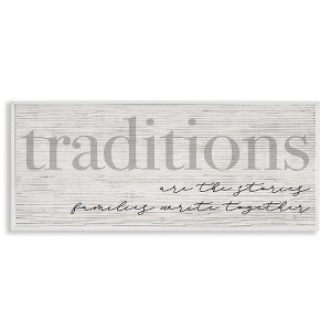 Stupell Industries Family Traditions Heartfelt Phrase, 24" x 10" - 1 of 4