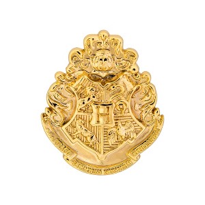 Adult Harry Potter Hogwarts Golden Crest Pewter Lapel Pin - 1 of 2