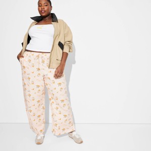 Women's Pull-On Linen Pants - Wild Fable™ - 1 of 3