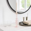 Glass Taper Candle Holder - Modern Decorative Candlestick for Home, Office, Bedroom & Living Room - Elegant Tall Contemporary Accent Decor - 2 of 4