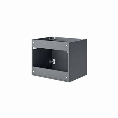 Vitality Gray MDF and Particleboard Wall-Mount Bathroom Vanity Cabinet