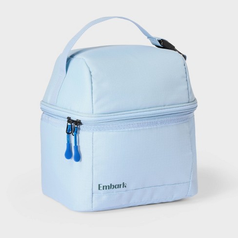 Dual Compartment Classic Molded Lunch Bag Blue Embark Target