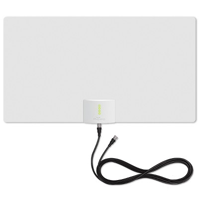 Mohu Leaf Supreme Pro Amplified Paper-Thin Indoor HDTV Antenna, with 12-Ft. Cable & Signal Indicator