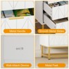 6 Drawer Dresser for Bedroom, Modern Chests of Drawers with Golden Metal Legs and Handles, Large Closet Dresser for Entryway, Living Room - 2 of 4
