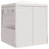 vidaXL Professional Party Tent with Side Walls 8.2'x8.2' White 0.3 oz/ftÂ² - 2 of 4