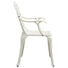 vidaXL Patio Chairs 2 pcs Cast Aluminum White - 4 of 4