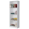TOAOTBNBO 4-Tier Tall Storage Bookshelves, Contemporary Display Bookshcase for Magazines, Modern Bookshelf for Home Office, White - 2 of 4