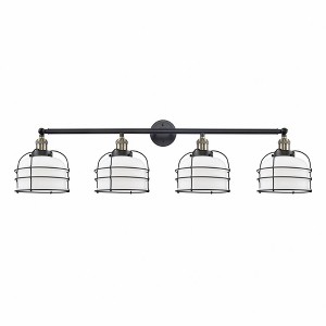 Bell Cage - 4 Light Bath Vanity In Industrial Style-9.75 Inches Tall and 44 Inches Wide - 1 of 1