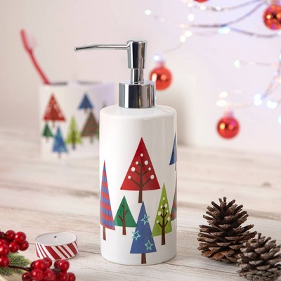 3pc Christmas Tree Bathroom Accessories Set Allure Home Creations