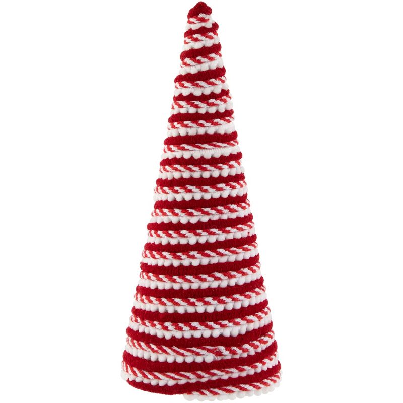 Northlight 0.8 FT Red and White Candy Cane Swirled Christmas Cone Tree, 4 of 7
