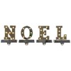 Northlight LED Lighted "NOEL" Christmas Stocking Holder - 6.5" - Gold and Silver - Set of 4 - 2 of 3