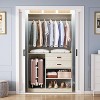 Aheaplus 40'' Freestanding Closet Organizer System with Hanging Rods, Drawers, Storage Shelves - 3 of 4