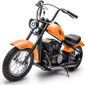 Electric Motorcycle for Kids, 24V 250W Dirt Bike, Two Speed Max Up to 14MPH, w/LED Light, Leather Seat, Rear Brake, for Kids/Teens - 1 of 4