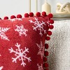 PAVILIA Set of 2 Pom Pom Throw Pillow Covers, Decorative Pompom Fringe Square Cushion Cases for Couch Sofa Bed - 3 of 4