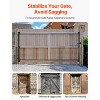 VEVOR Gate Building Kit, Fits 60 to 96 in Wide Openings, Up from 4 to 5 ft High Fence, Adjustable Gate Building Kit, Black - 3 of 4