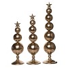 Transpac Metal 24.25 in. Gold Christmas Peace Love and Joy Decor Set of 3 - 3 of 4