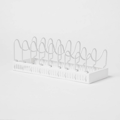 Metal Adjustable Lid and Pan Organizer White - Brightroom™