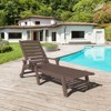 HYLEORY HDPE 5-Level Adjustment Outdoor Leisure Lounge Chair - 2 of 4