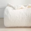 50"x60" 300 Recycled Fluffie Throw Blanket Light Cream - Berkshire Blanket & Home Co. - 3 of 3