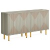 Hommoo Modern Sideboard Buffet, 59" Wood Storage Cabinet with Doors - 4 of 4