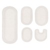 Home Weavers Double Ruffle Collection 100% Cotton Tufted Bathroom Rug Set, Non-Slip Latex Bath Rug Set - 2 of 4
