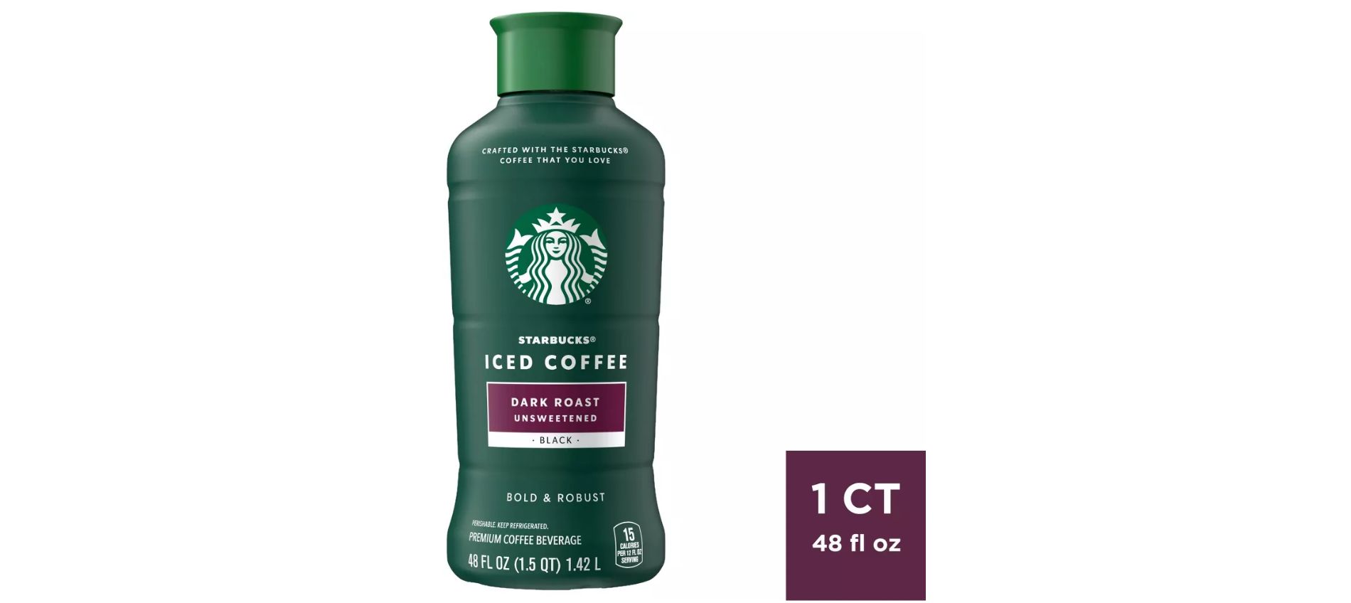 Starbucks Unsweetened Dark Roast Iced Coffee - 48 fl oz