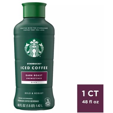 Starbucks Unsweetened Dark Roast Iced Coffee - 48 fl oz