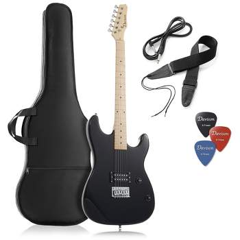 Davison 39-Inch Full-Size Electric Guitar with Humbucker Pickup - Includes Padded Gig Bag & Accessories
