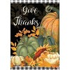 Briarwood Lane Fall Thanksgiving Garden Flag 12x18 For Outdoor Checkered Give Thanks Primitive For Thanksgiving Garden Flag Flags For Outside - 3 of 4