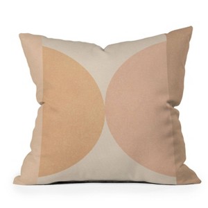 Iveta Abolina Coral Shapes Outdoor Throw Pillow Orange - Deny Designs - 1 of 3