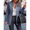 Clearlove Women Casual Blazer Open Front Long Sleeve Work Office Suit Jacket - 3 of 4