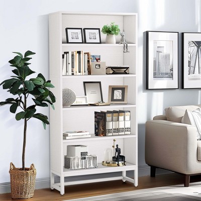 UbMelt Modern 70.8 Inch Bookcase Tall Storage Organizer Display Bookshelf with 5-Tier Storage Shelves for Living Room,Bedroom,Office