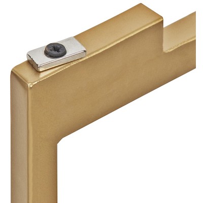 Gold Metal Foldable Tray Accent Table