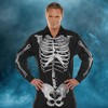 Underwraps Skeleton Bones Adult Costume Dress Shirt | Standard - 3 of 4