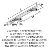 Amerock Cyprus 3-3/4 Inch (96mm) Center-to-Center Pull for Cabinets, Drawers, or Furniture - 4 of 4