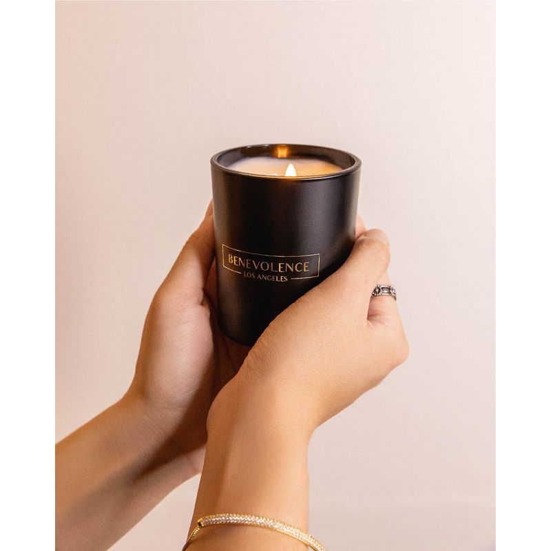 Benevolence LA Premium All Natural Soy Candles In Matte Black Glass Jar, 6 of 9