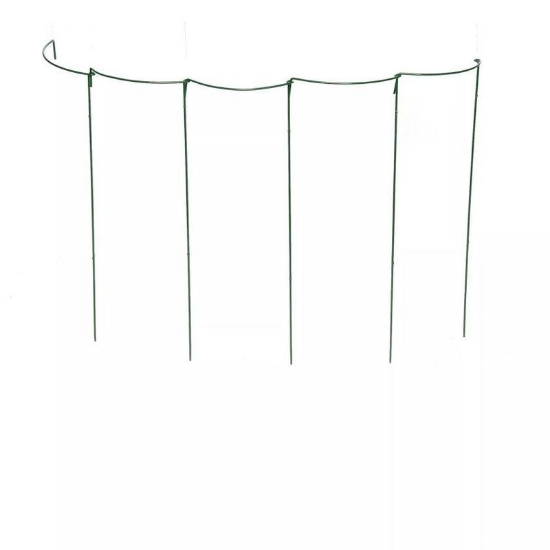 Gardener's Supply Company Plant Support Stakes | Sturdy Metal Curved Linking Stakes For Outdoor Plants & Flower Gardens Peony, Rose, Perennials, &, 1 of 4