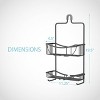 Better Living Products Venus 2 Tier Shower Caddy Black Aluminum - image 2 of 4