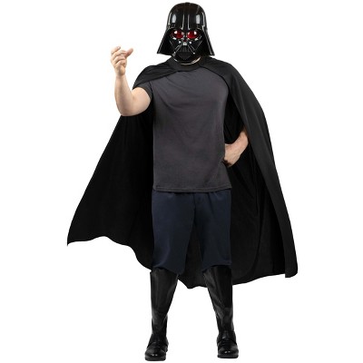 HalloweenCostumes.com One Size Fits Most   Adult Darth Vader Mask & Cape Costume Kit, Black