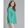 Jones New York Roll-Tab Button-Front Blouse - 2 of 3