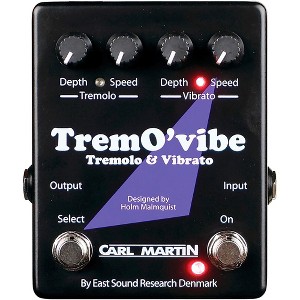 Carl Martin TremO'vibe Tremolo & Vibrato Effects Pedal Black - 1 of 1