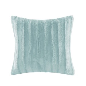 Gracie Mills Wilfred Faux Fur Square Pillow - 1 of 2