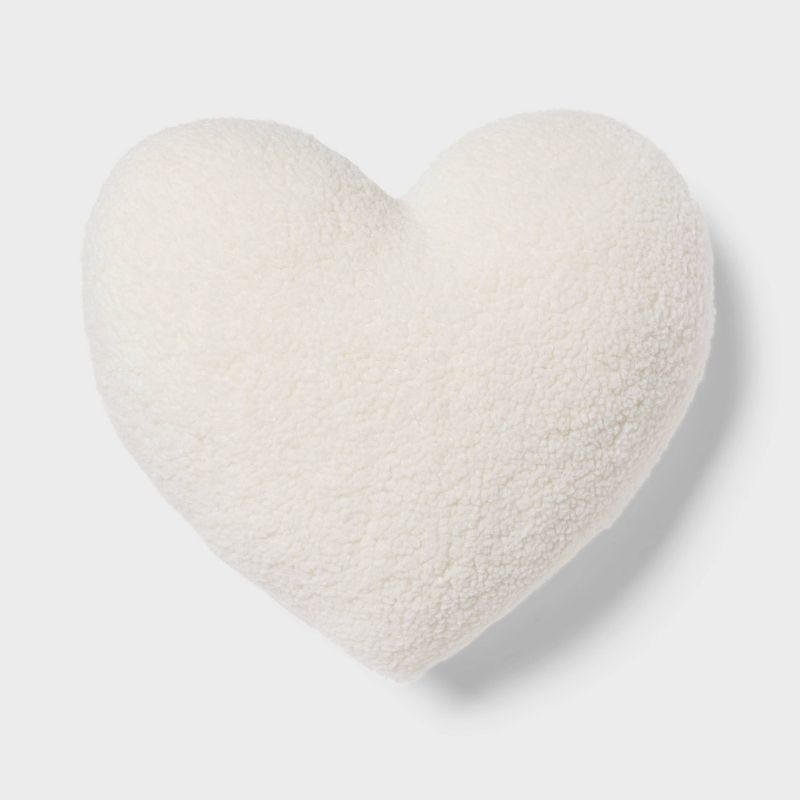 Heart Boucle Kids' Decorative Pillow - Pillowfort™, 1 of 12