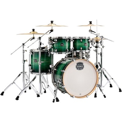 Mapex Armory Series Exotic Fusion 5-Piece Shell Pack with 20 in. Bass Drum Emerald Burst
