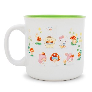 Silver Buffalo Sanrio Hello Kitty and Friends Mushroom Crew 20-Ounce Ceramic Camper Mug - 1 of 4