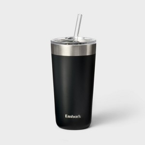 20oz Stainless Steel Straw Tumbler - Embark™ - 1 of 3